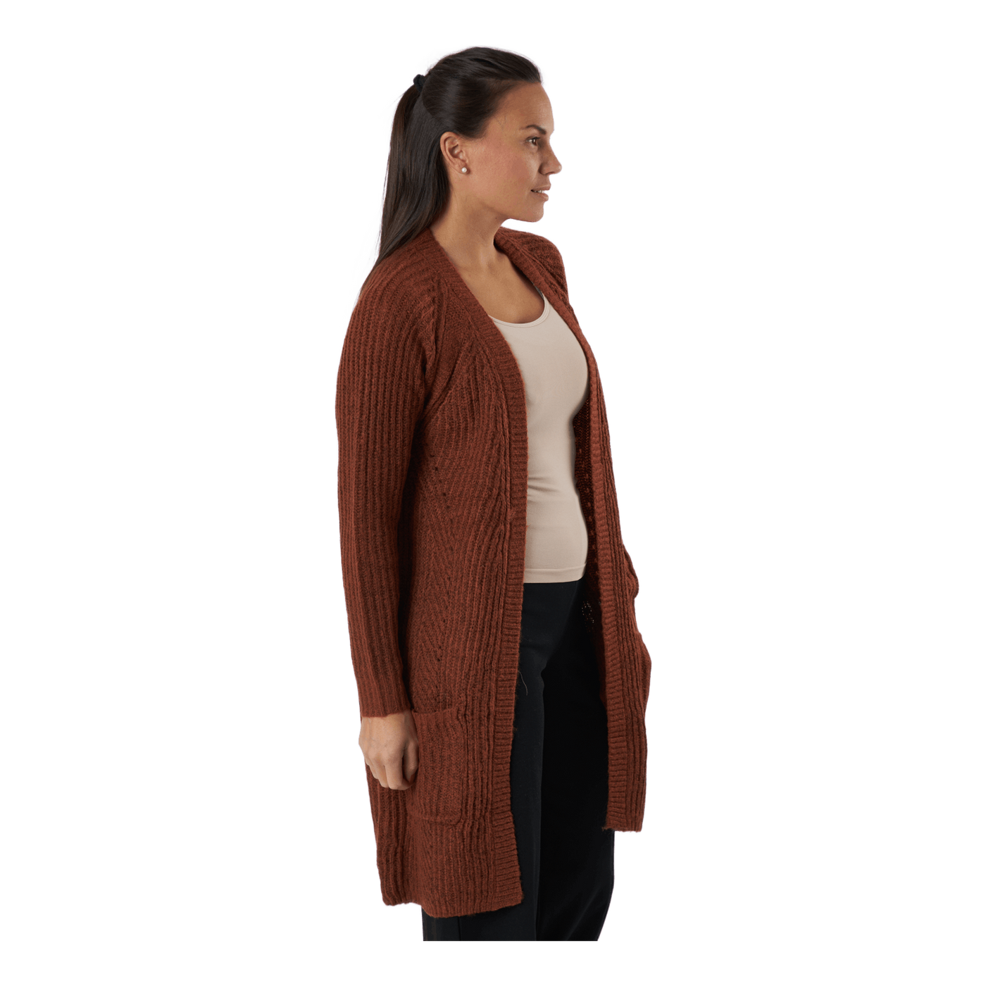 Onlbernice L/s Cardigan Knt Rustic Brown