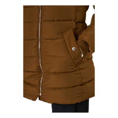Onlcamilla Hood Fur Coat Otw Breen