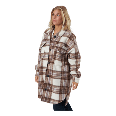 Onlrosa Long Shacket Cc Otw Apple Butter