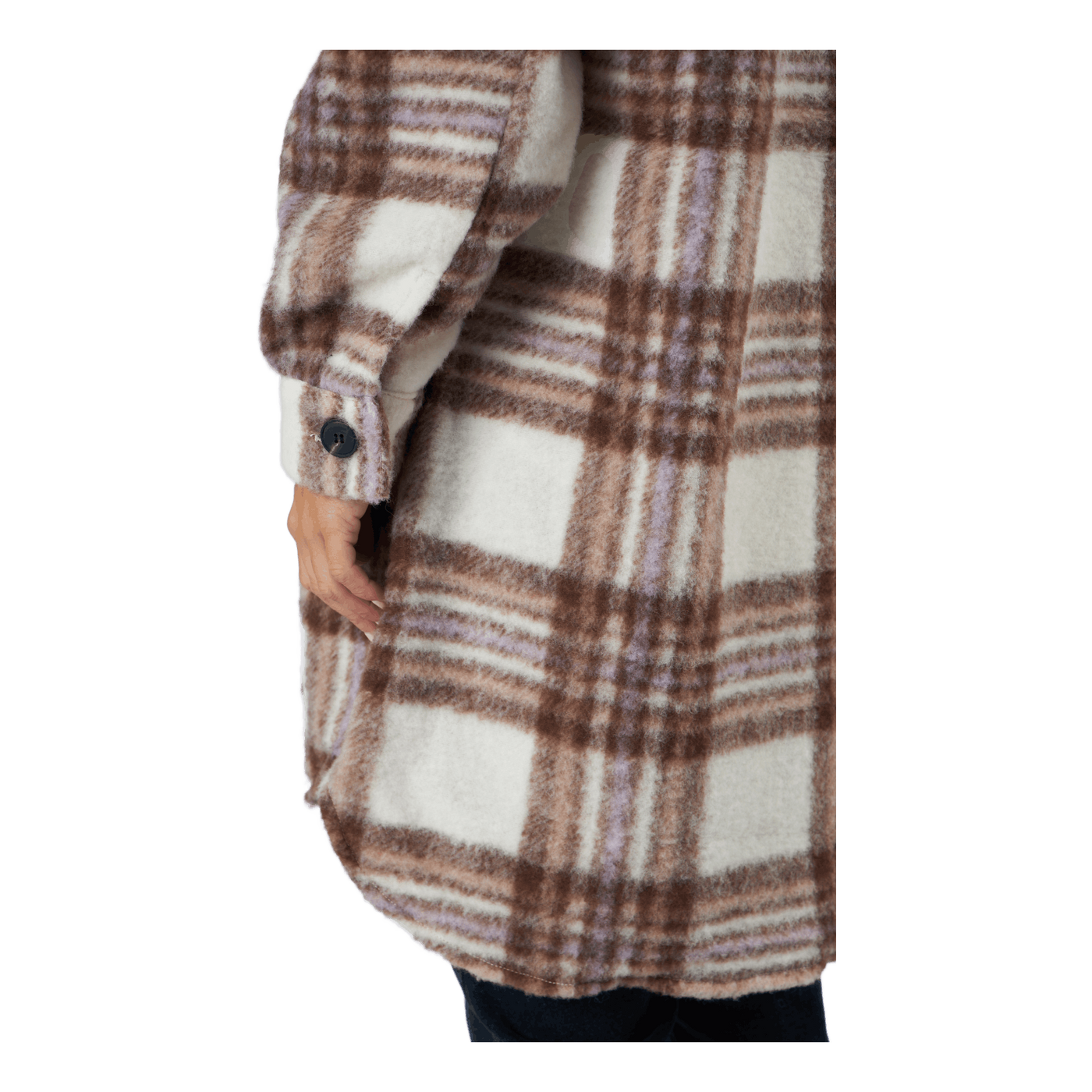 Onlrosa Long Shacket Cc Otw Apple Butter