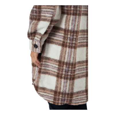 Onlrosa Long Shacket Cc Otw Apple Butter