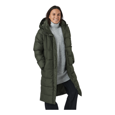 Onlcammie Long Quilted Coat Ot Forest Night