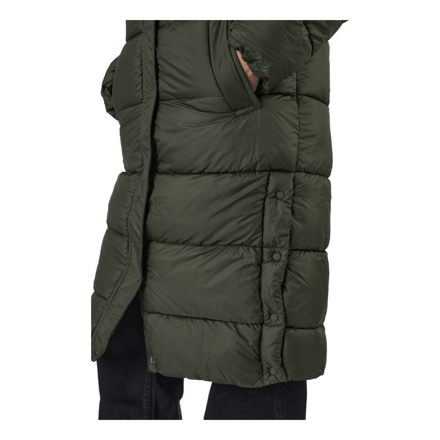 Onlcammie Long Quilted Coat Ot Forest Night