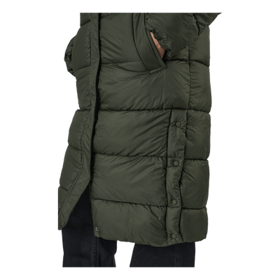 Onlcammie Long Quilted Coat Ot Forest Night