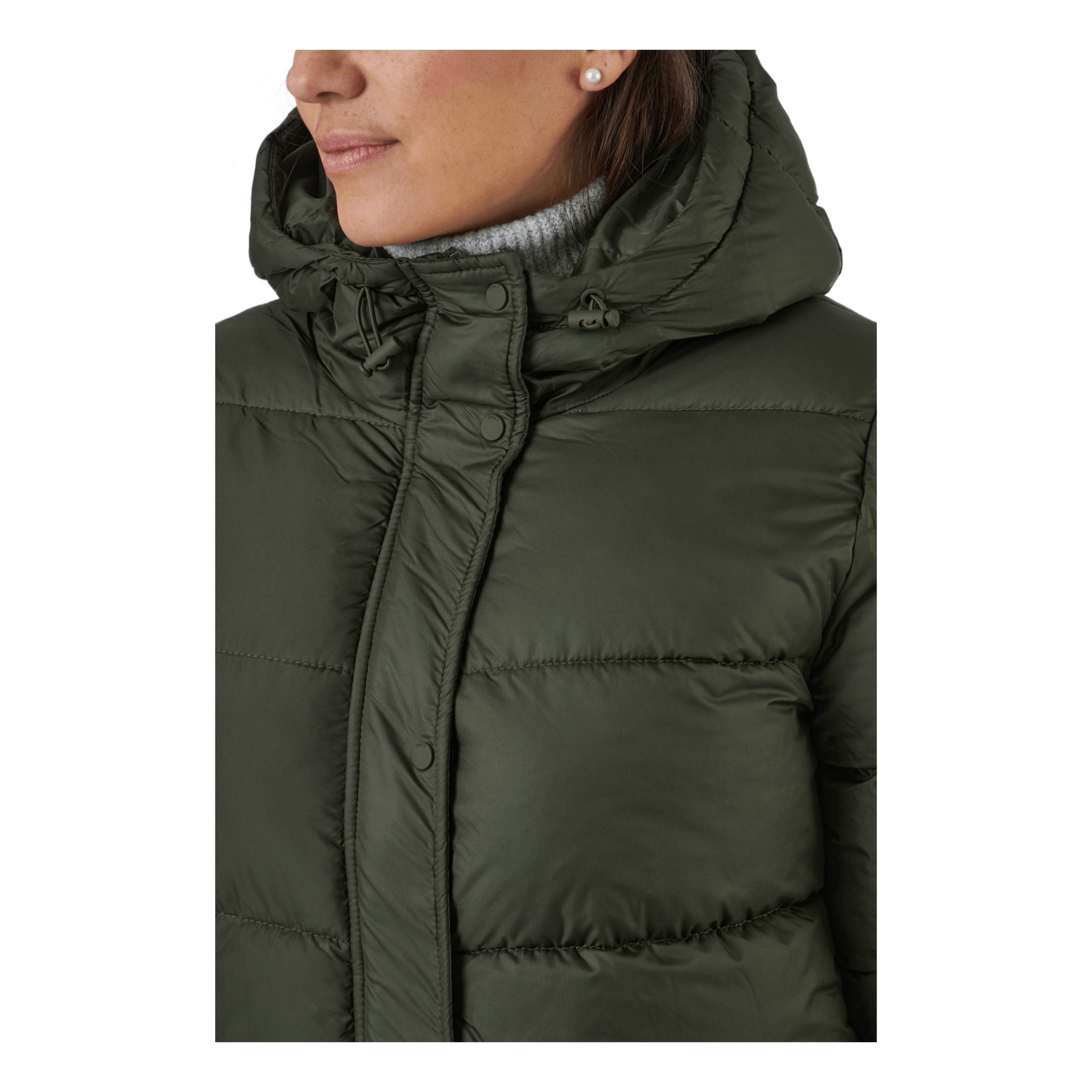 Onlcammie Long Quilted Coat Ot Forest Night