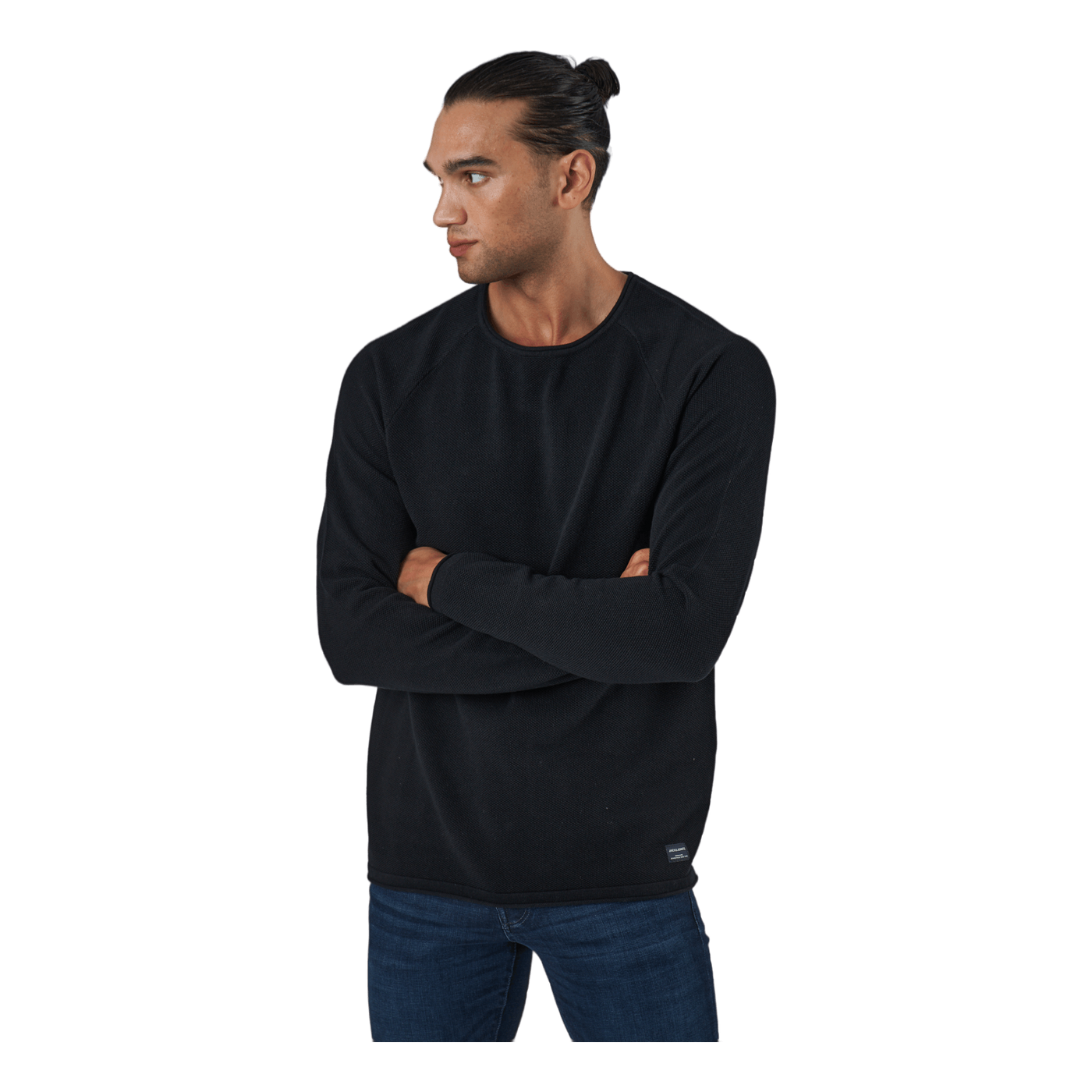 Jjehill Knit Crew Neck Black