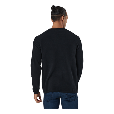 Jjehill Knit Crew Neck Black