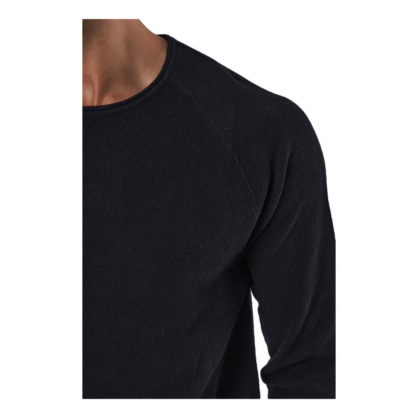 Jjehill Knit Crew Neck Black
