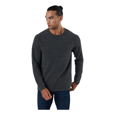 Jjehill Knit Crew Neck Dark Grey Melange