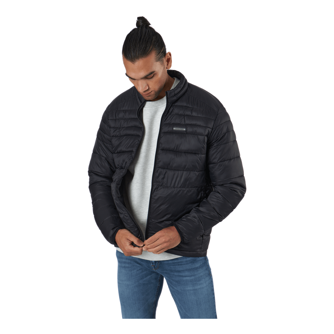 Jjeace Puffer Collar Sts Black