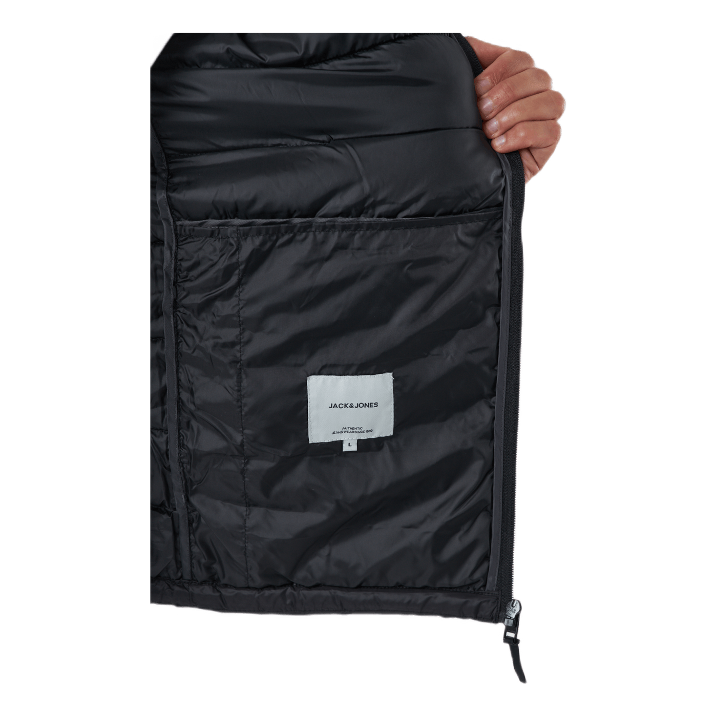 Jjeace Puffer Collar Sts Black