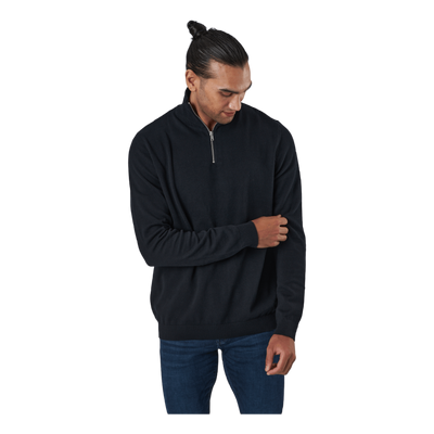 Jjebasic Knit Half Zip Black