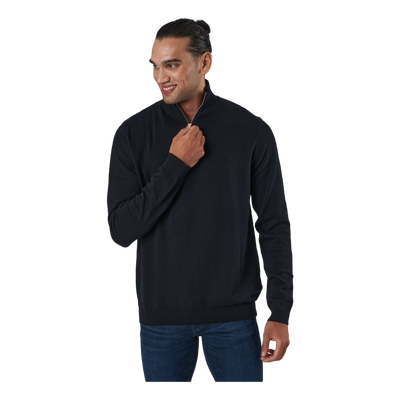 Jjebasic Knit Half Zip Black