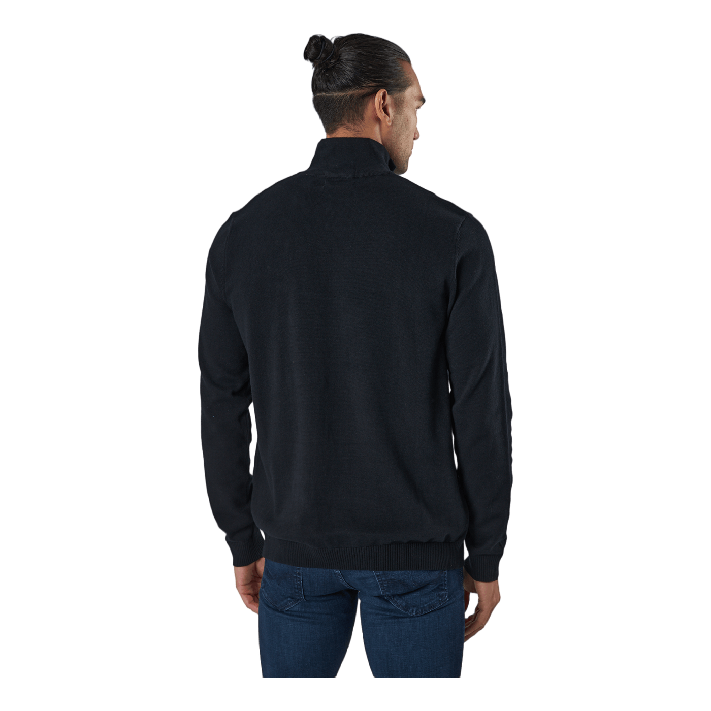 Jjebasic Knit Half Zip Black