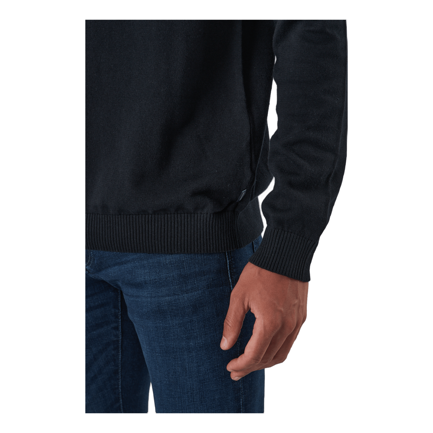 Jjebasic Knit Half Zip Black