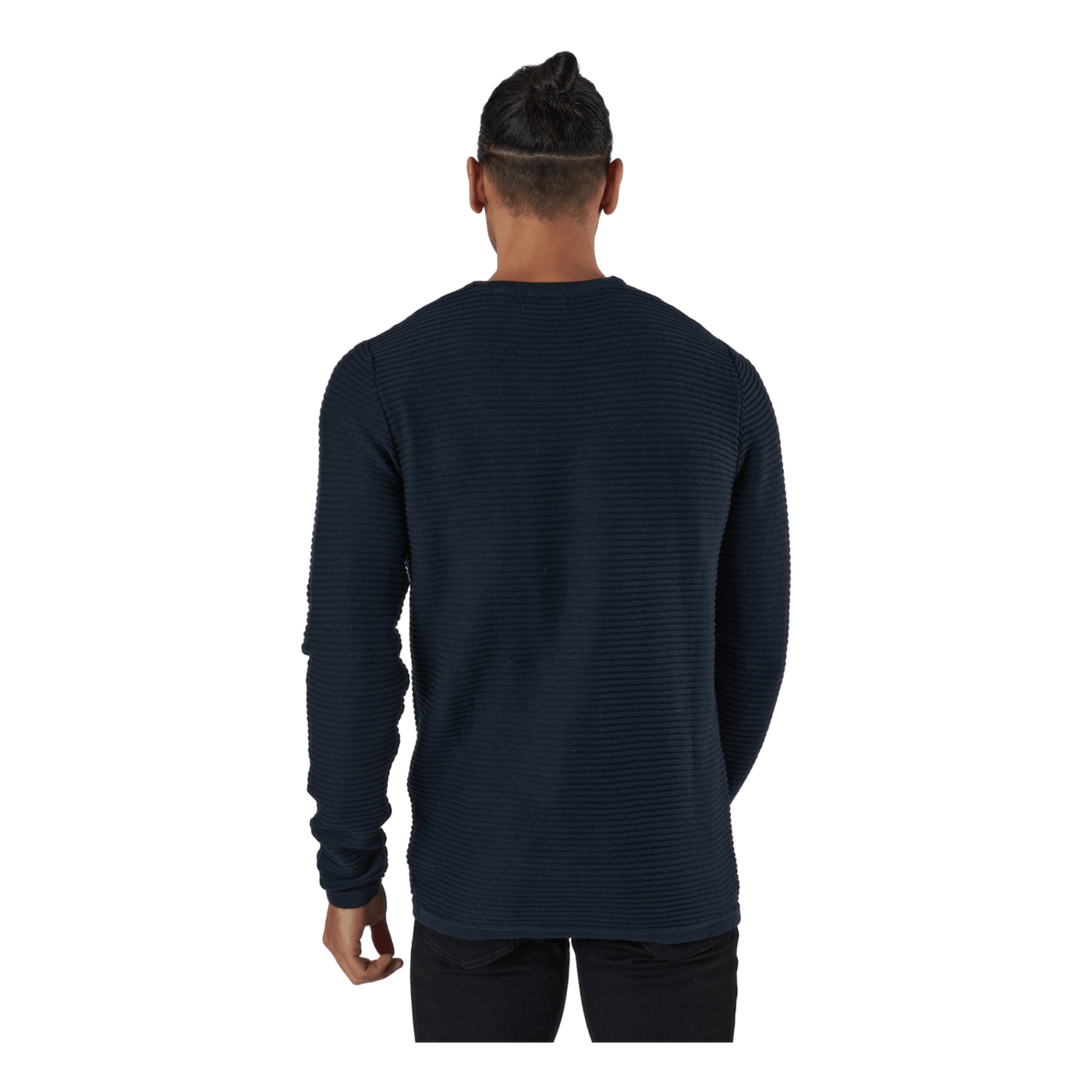 Jjewind Knit Crew Neck Navy Blazer