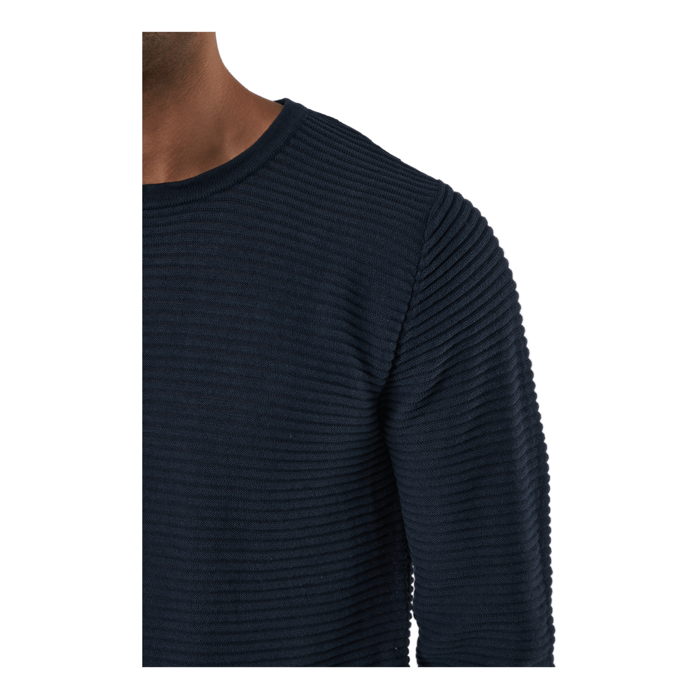 Jjewind Knit Crew Neck Navy Blazer