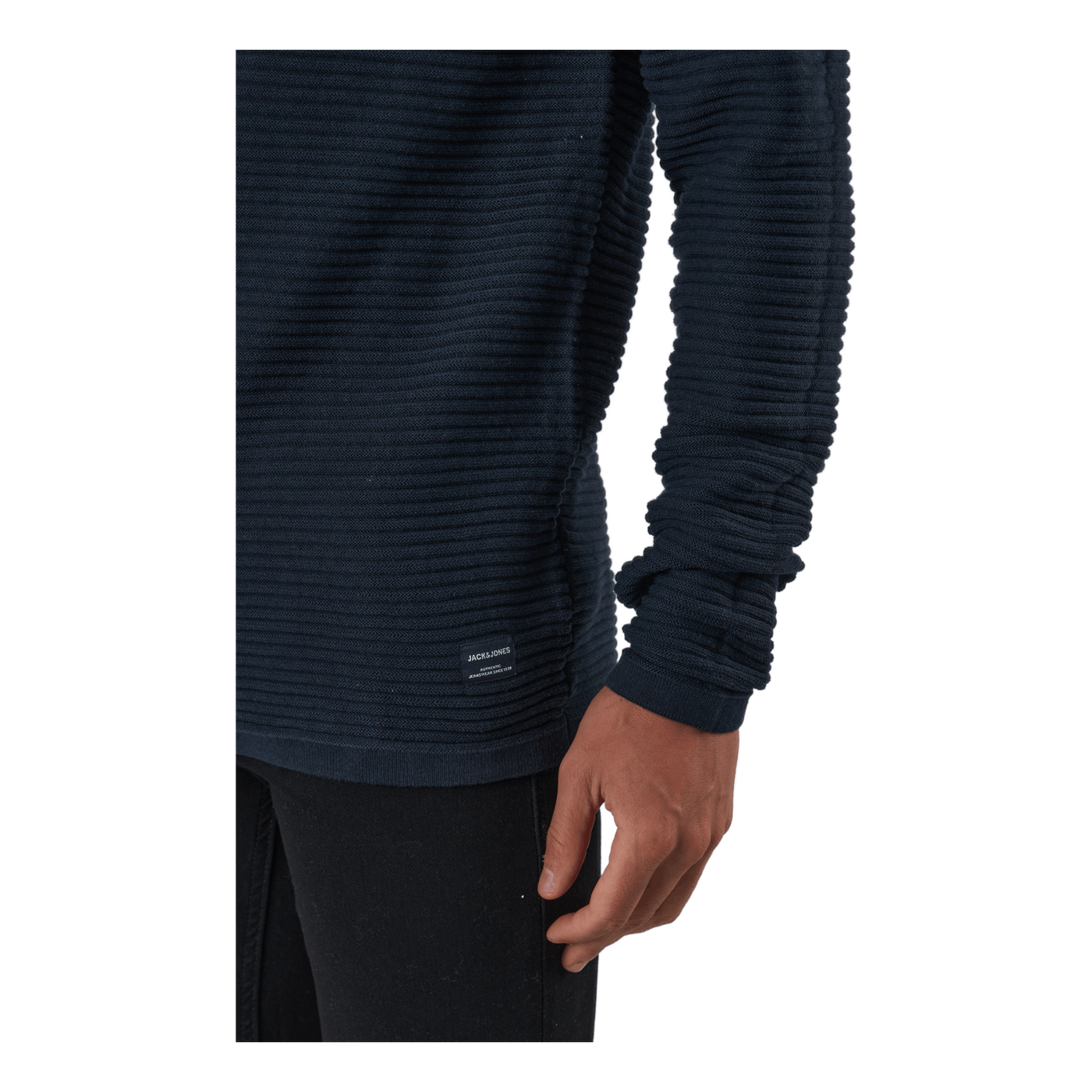 Jjewind Knit Crew Neck Navy Blazer