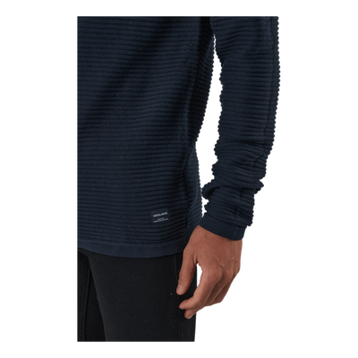 Jjewind Knit Crew Neck Navy Blazer
