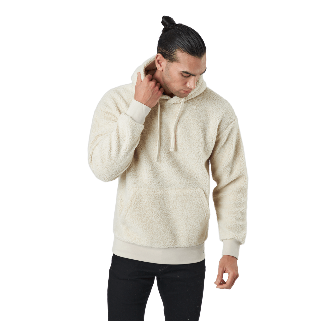 Jorremix Sweat Hood Blk Oatmeal