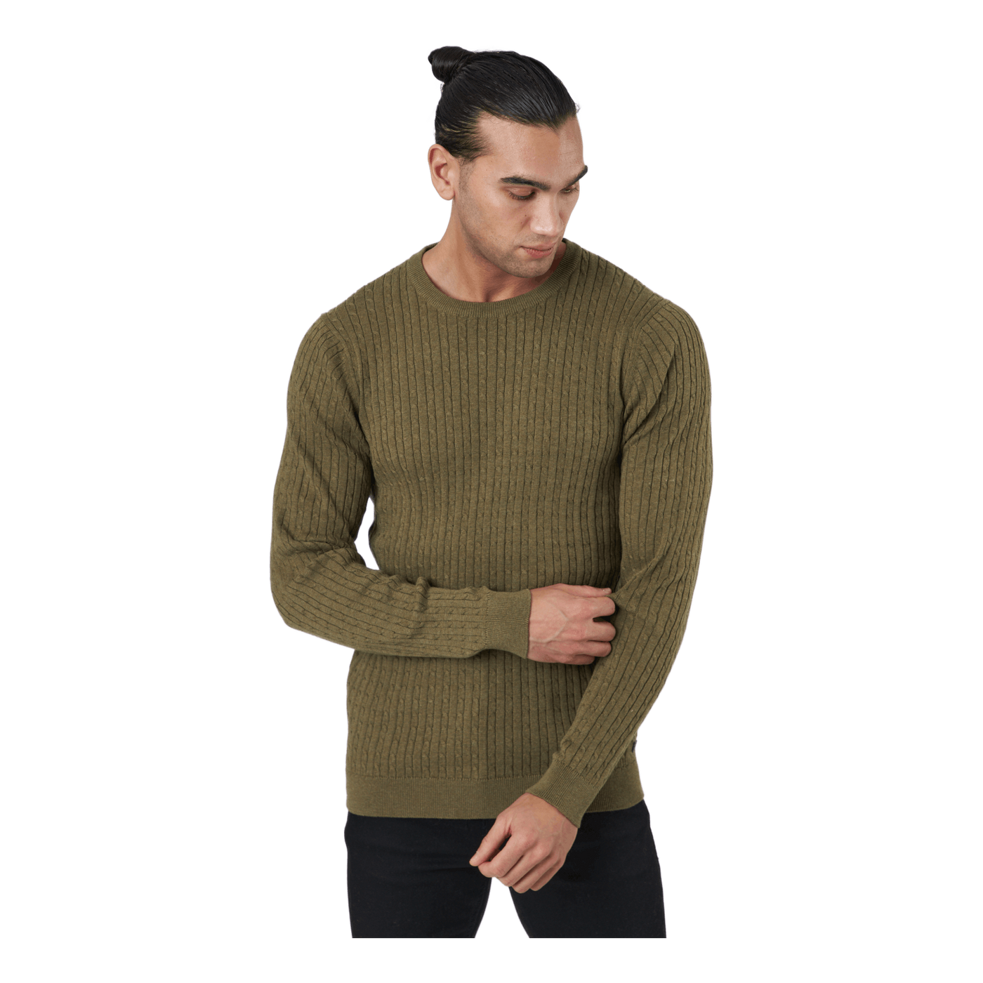 Jprblawinter Cable Knit Crew N Capers