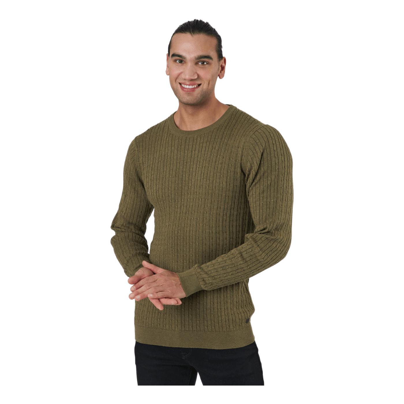 Jprblawinter Cable Knit Crew N Capers