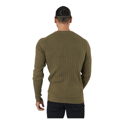 Jprblawinter Cable Knit Crew N Capers