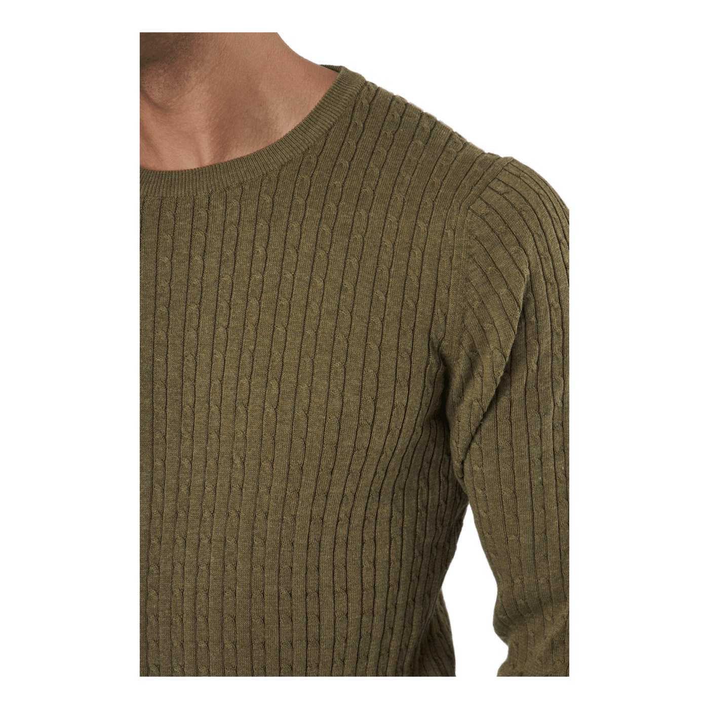 Jprblawinter Cable Knit Crew N Capers