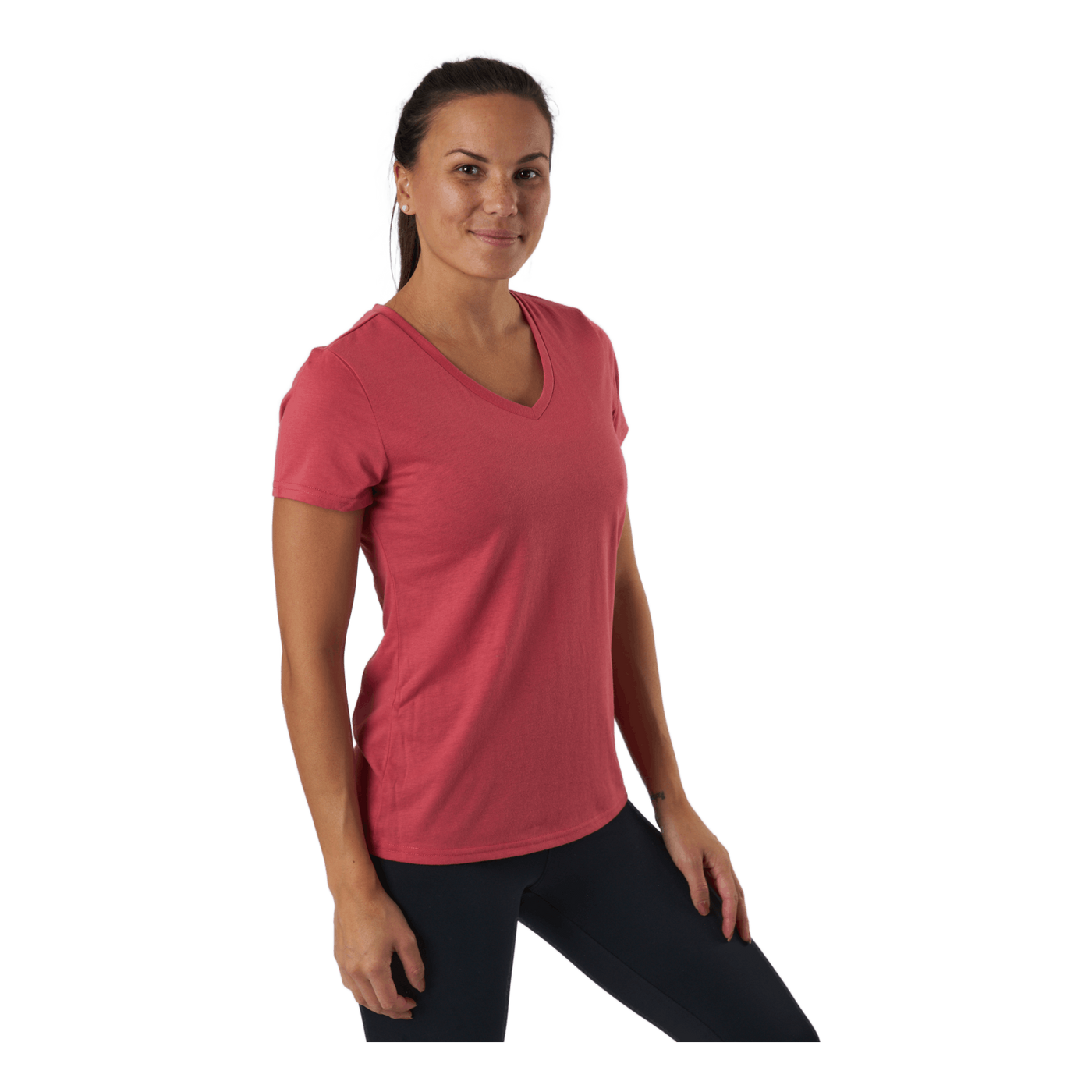 Onpperformance Athl Vneck Ss T Holly Berry