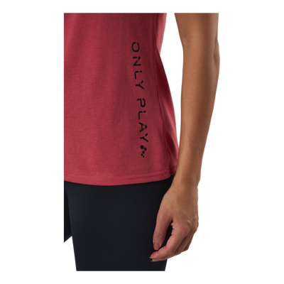 Onpperformance Athl Vneck Ss T Holly Berry