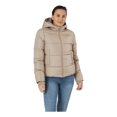 Pcbee New Short  Puffer Jacket Silver Mink