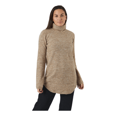 Pcellen Ls Long Knit  Bc Silver Mink