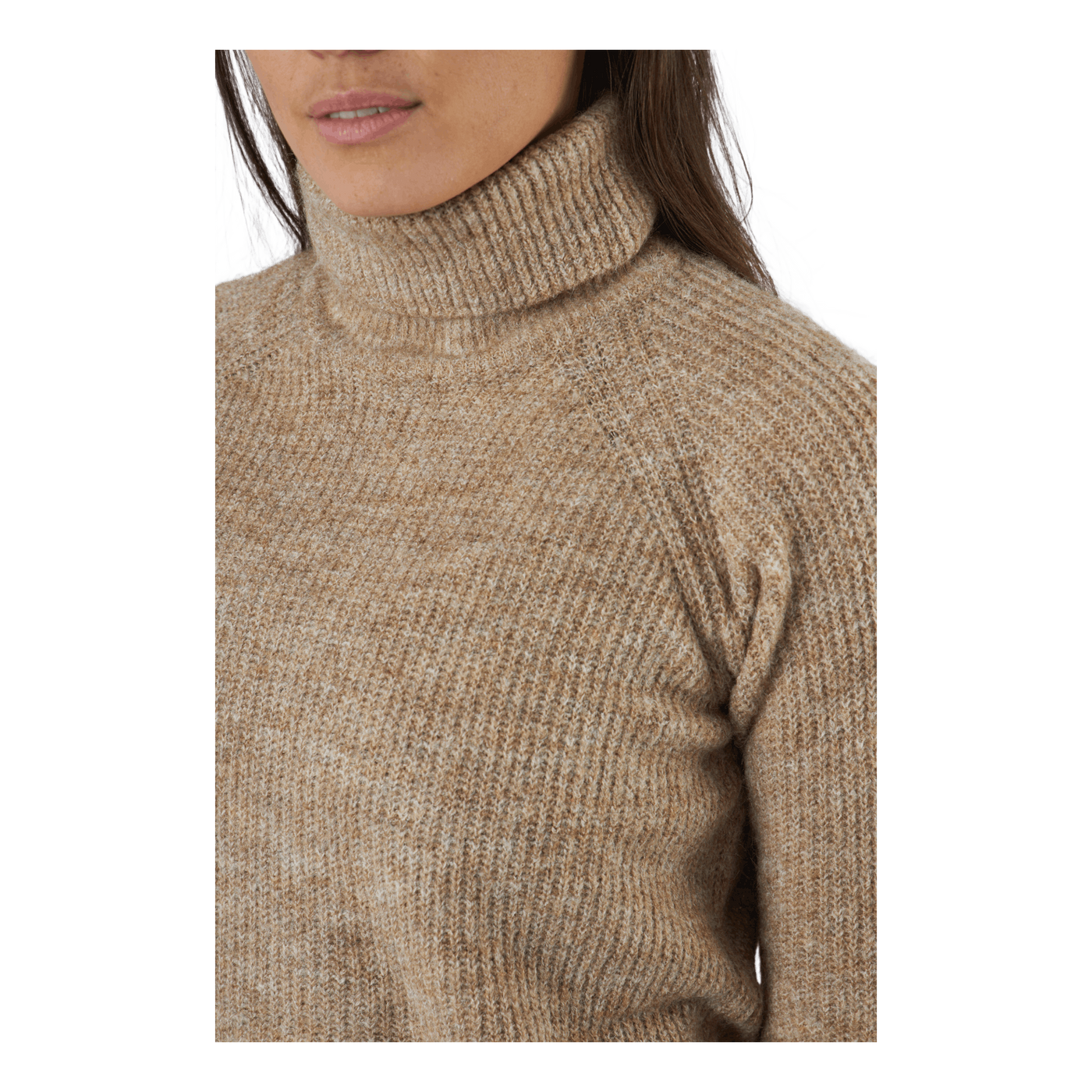 Pcellen Ls Long Knit  Bc Silver Mink