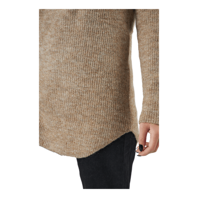 Pcellen Ls Long Knit  Bc Silver Mink
