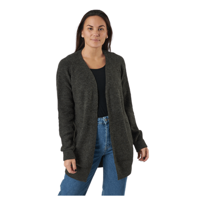 Pcellen Ls Long Knit Cardigan  Black Olive