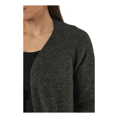Pcellen Ls Long Knit Cardigan  Black Olive