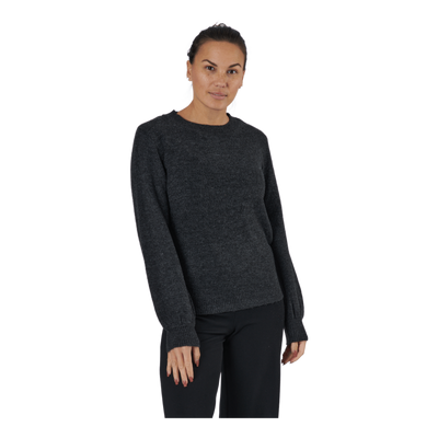 Pcperla Ls  Knit  Bc Dark Grey Melange