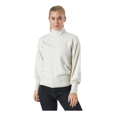 Pccava Ls High Neck Knit  Bc Birch