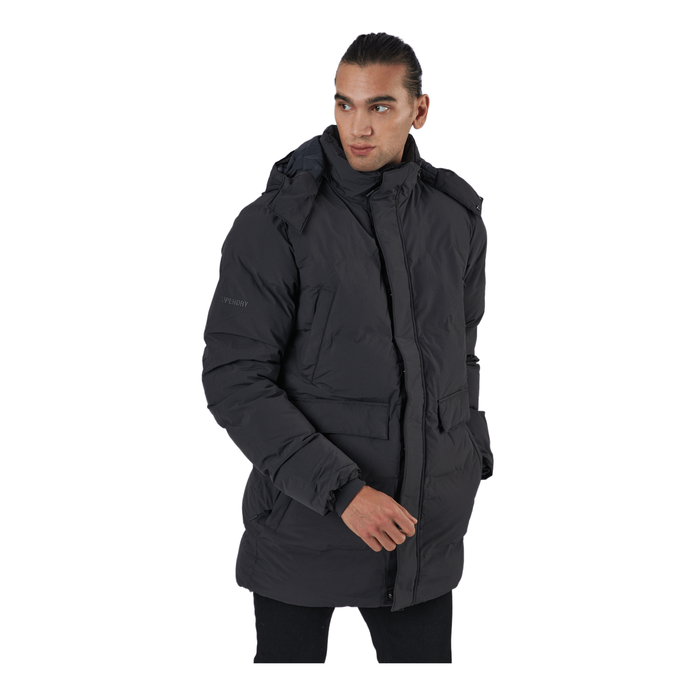 Train Heavyweight Puffer Dark Charcoal