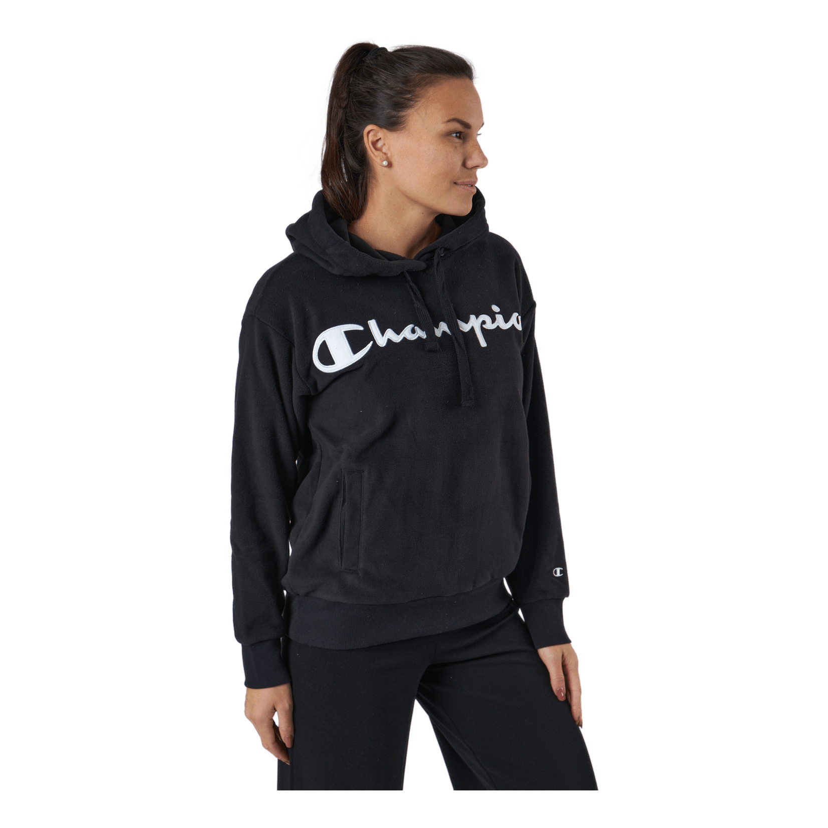 Champion Hooded Sweatshirt Black Runforest.com