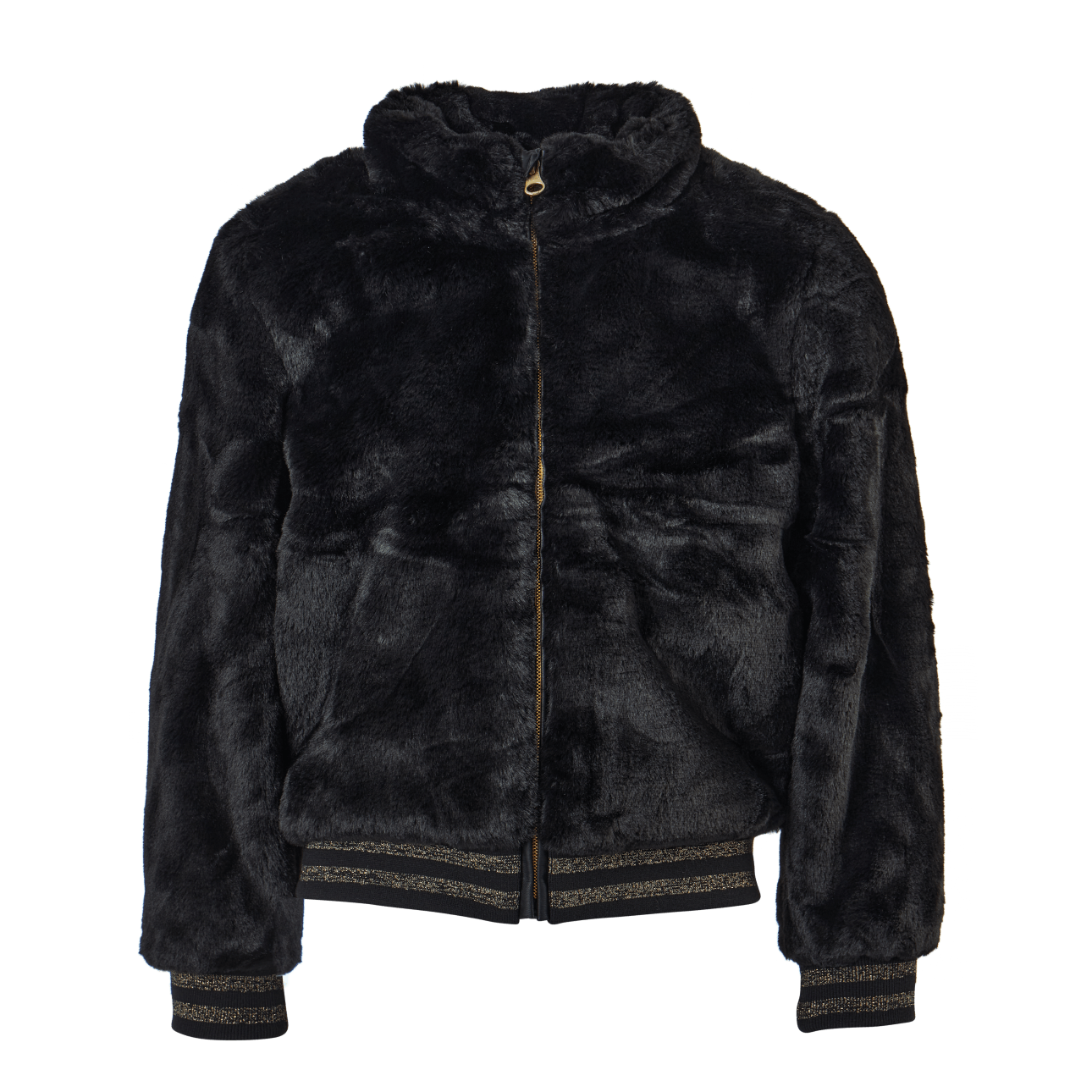 Nkfmanette Faux Fur Bomber Jac Black