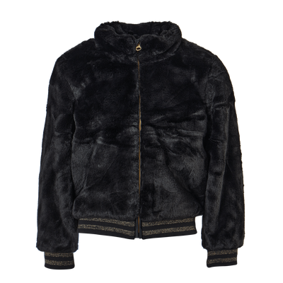 Nkfmanette Faux Fur Bomber Jac Black