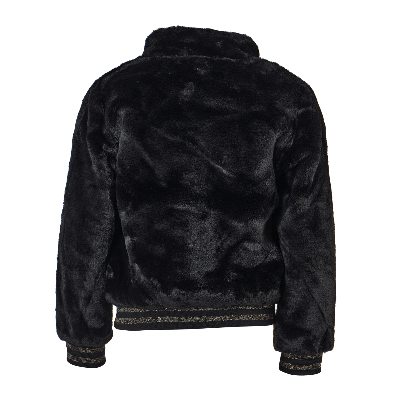 Nkfmanette Faux Fur Bomber Jac Black