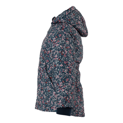 Nmfmaxi Jacket Petit Flower Dark Sapphire