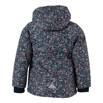 Nmfmaxi Jacket Petit Flower Dark Sapphire
