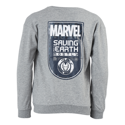 Nkmmarvel Patryc Sweat Bru Mar Grey Melange