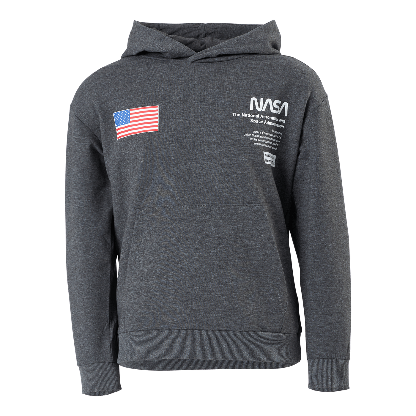 Nkmnasa Allen Ls Sweat Bru Nas Dark Grey Melange