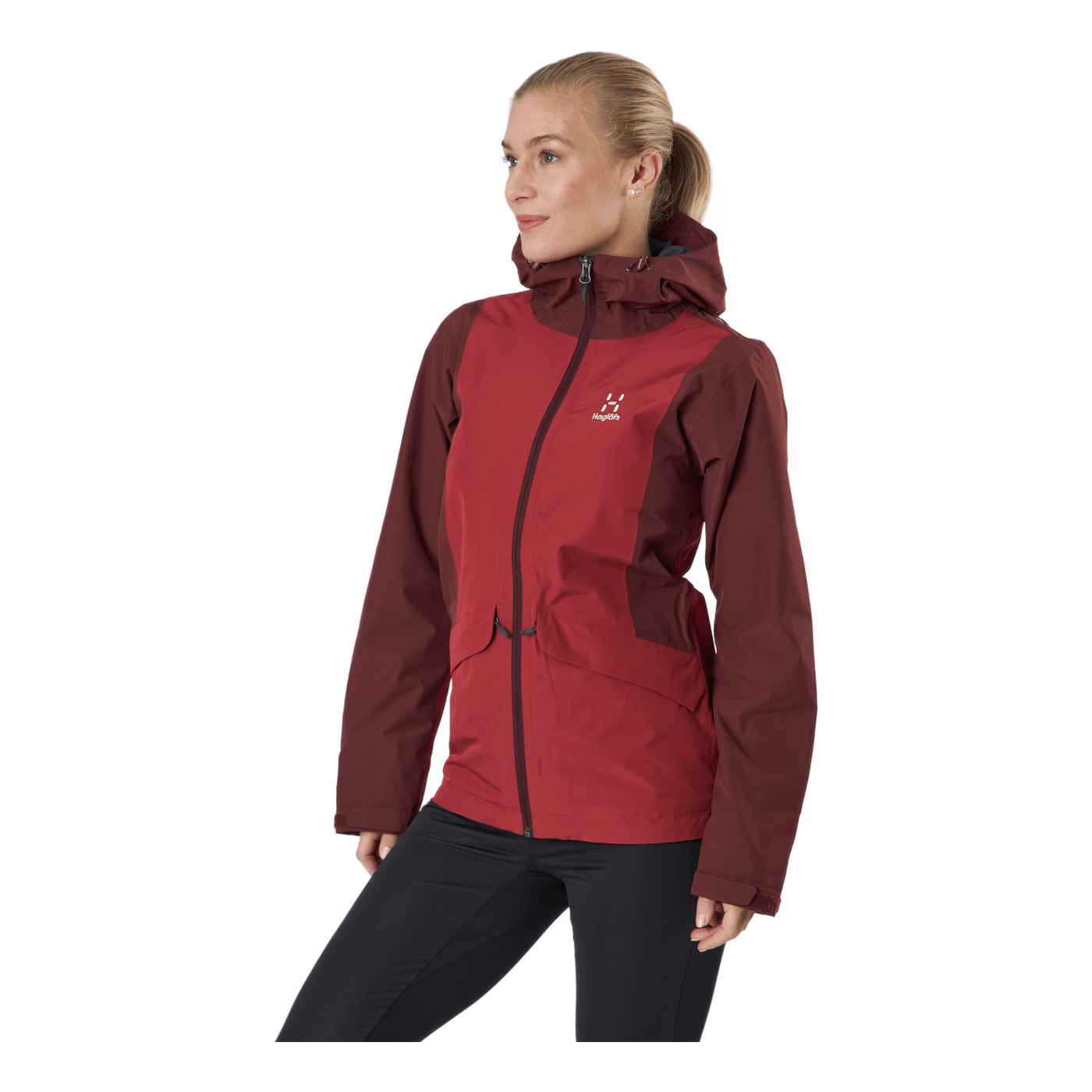 Mila Rain Jacket Maroon Red/brick Red