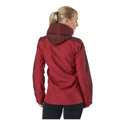 Mila Rain Jacket Maroon Red/brick Red