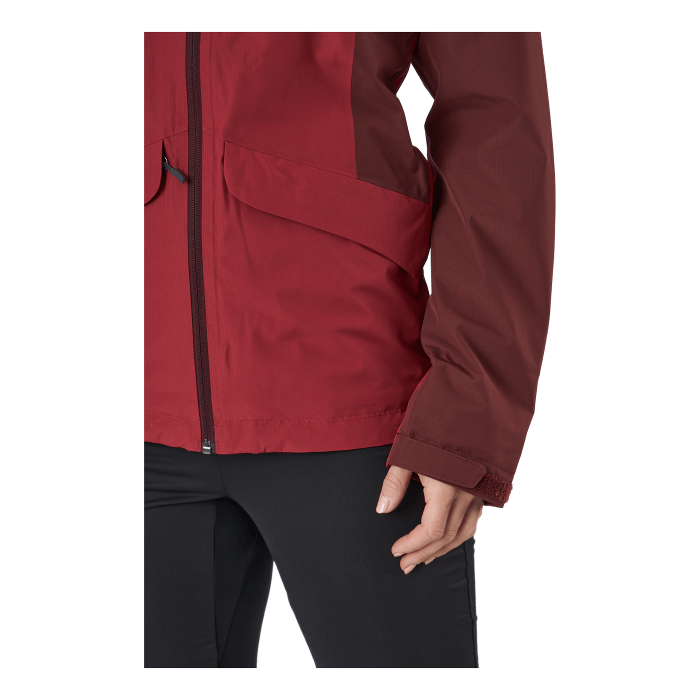 Mila Rain Jacket Maroon Red/brick Red